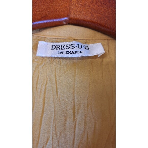 Vtg DRES-U-II Y2K Crinkle Ruffle Lace Blouse Sz 1x Fits Sz Large Fairycore Boho - Picture 3 of 12